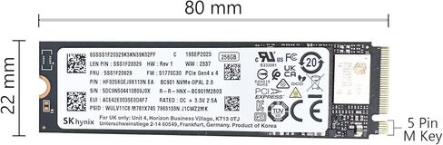 OEM SK HYNIX HFS256GEJ9X113N 256GB M.2 PCIe NVME GEN 4 محرك الحالة الصلبة SSD 2280 M Key in Kuwait