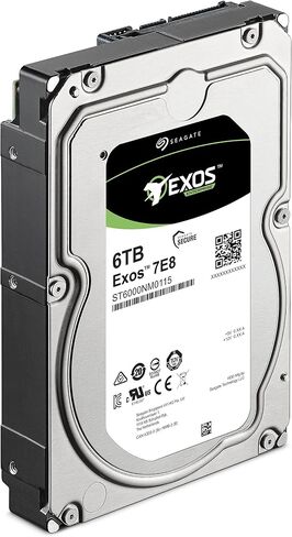 Seagate Exos 7E8 6 تيرابايت 512e SATA 256 ميجابايت كاش 3.5 بوصة محرك الأقراص الصلبة للمؤسسات (ST6000NM0115) (متجدد) in Saudi Arabia