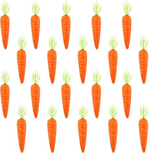 Prasacco 20 Pieces Artificial Mini Carrots, Simulation Carrots Fake Carrot Artificial Vegetables Realistic Mini Carrots for Crafts DIY Home&Kitchen Party Tabletop Decorations in Saudi Arabia