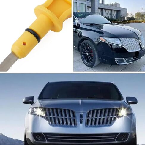 Opuiue عصا قياس زيت المحرك، عصا غمس الزيت، مؤشر مستوى الزيت أداة إصلاح مقياس مستوى الزيت السائل متوافقة مع Ford Flex Limited SE SEL 3.5L V6 Lincoln MKZ Base 3.7L V6-Gas 2013 2014 DG1Z-6750-AB in Kuwait