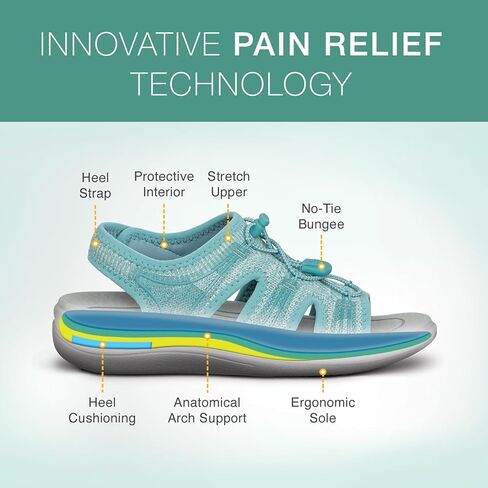 Orthofeet Women's Orthopedic Stretchable Maui Sandals in Kuwait