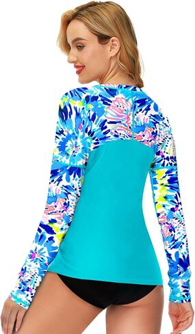 Deerose Womens Rash Guard Long Sleeve Sun Protection Shirts for Swimming in Saudi Arabia