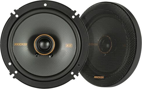 KICKER 51KSC6504 Coaxial Speaker System, 2-Way Design, One (1) Pair, 6.5" (160mm) Polypropylene Woofer/Midrange, 3/4" (20mm) Silk-Dome Tweeters, 100 Watts RMS, 200 Watts Peak in Saudi Arabia