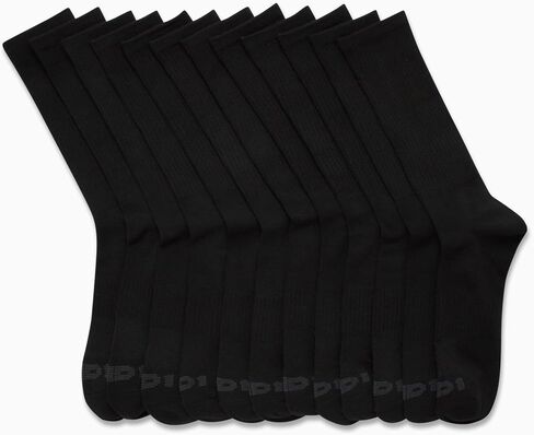 AND1 Men's Athletic Arch Compression Cushion Comfort Crew Socks (12 Pack) in Saudi Arabia