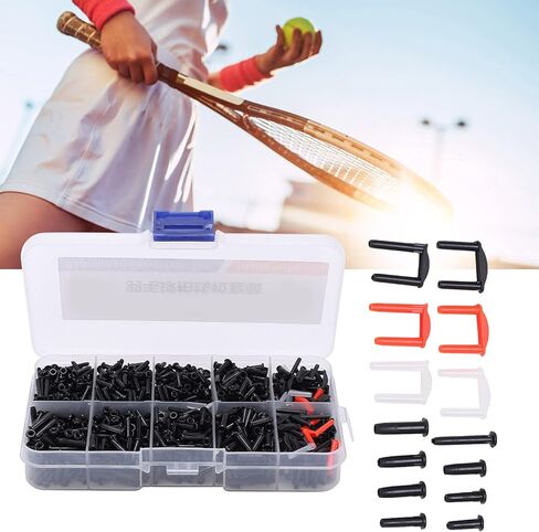 VGEBY Badminton Grommet Accessories, Powerti Badminton Grommets Set with Racquet Eyelets Bucket String Protector Stringing Tools Badminton Grommet in Saudi Arabia
