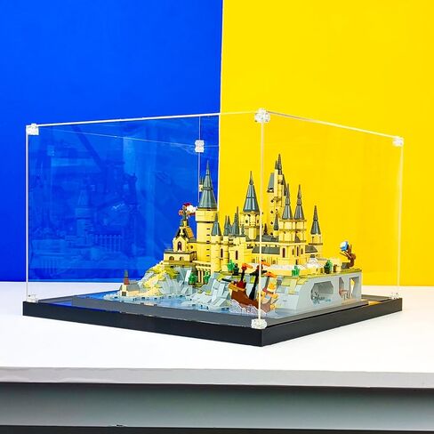 حافظة عرض أكريليك iCUANUTY لقلعة وأراضي Lego Hogwarts 76419، صندوق عرض مقاوم للغبار لـ Lego 76419، الحجم: 15.4 × 11.4 × 10 بوصة (غير متضمن في النموذج) in Saudi Arabia