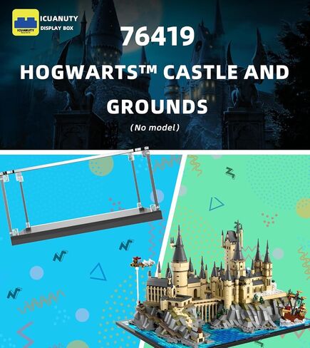 حافظة عرض أكريليك iCUANUTY لقلعة وأراضي Lego Hogwarts 76419، صندوق عرض مقاوم للغبار لـ Lego 76419، الحجم: 15.4 × 11.4 × 10 بوصة (غير متضمن في النموذج) in Saudi Arabia