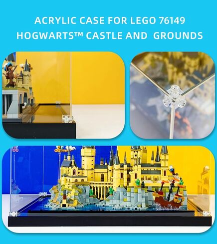 حافظة عرض أكريليك iCUANUTY لقلعة وأراضي Lego Hogwarts 76419، صندوق عرض مقاوم للغبار لـ Lego 76419، الحجم: 15.4 × 11.4 × 10 بوصة (غير متضمن في النموذج) in Saudi Arabia