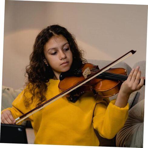 Mikinona كمان القوس الكمان أداة العود ملحقات الكمان عصا الكمان كمان جزء القوس الموسيقي لأداة القوس الخشبي لوازم ممارسة الشعر للطلاب in Kuwait