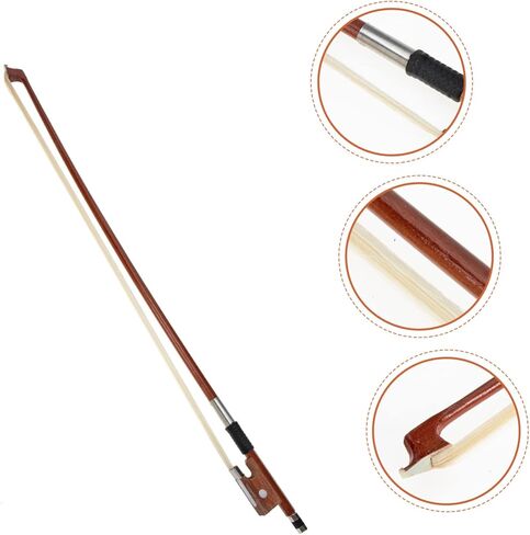 Mikinona كمان القوس الكمان أداة العود ملحقات الكمان عصا الكمان كمان جزء القوس الموسيقي لأداة القوس الخشبي لوازم ممارسة الشعر للطلاب in Kuwait