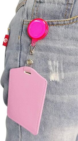 SHAN RUI 20pcs Retractable Badge Holder Reels with Clip for Name Card Key Card, 20 Colors in Kuwait