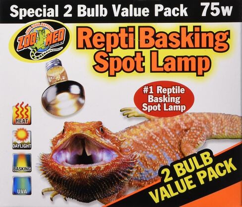 Zoo Med Repti Basking Spot Lamp Value Pack, 75 Watts in Saudi Arabia