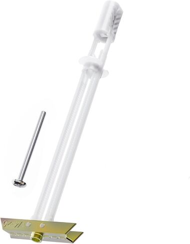 مرساة الحوائط الجافة مع مسامير متضمنة لـ 1/4"-20، مرساة الحوائط الجافة المجوفة شديدة التحمل لمجموعة تركيب التلفزيون، مرساة حائط مجوفة من الفولاذ المقاوم للصدأ تحمل ما يصل إلى 270 رطلًا لكل جدار جاف 1/2"، حزمة واحدة فقط in Kuwait