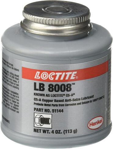 لوكتايت 51144 نحاس LB 8008 C5-A زيت تشحيم مضاد للالتصاق، -20 درجة فهرنهايت تصنيف درجة حرارة منخفضة إلى 1800 درجة فهرنهايت تصنيف درجة الحرارة العليا، 4 فلوريدا فلوريدا. أوقية. علبة الفرشاة العلوية in Saudi Arabia