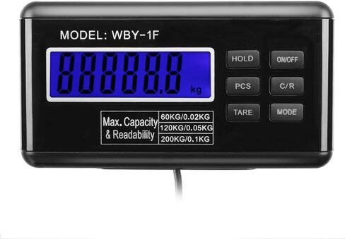 Flexzion Digital Shipping and Postal Scale, Heavy Duty Stainless Steel Platform, 440Lbs 200KG Weight Capacity with LCD Backlight Display and AC Adapter in Saudi Arabia