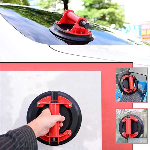 Vacuum Glass Suction Cup Heavy Duty Glass Lifting Tool, Multifunctional handling Artifact for Glass (Plastic8' RED) in Kuwait