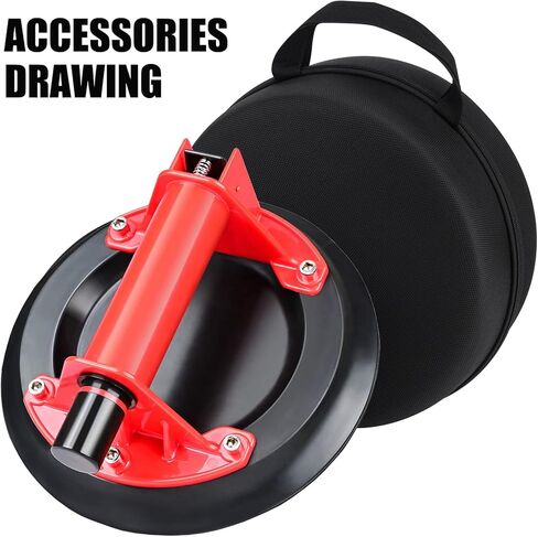 Vacuum Glass Suction Cup Heavy Duty Glass Lifting Tool, Multifunctional handling Artifact for Glass (Plastic8' RED) in Kuwait