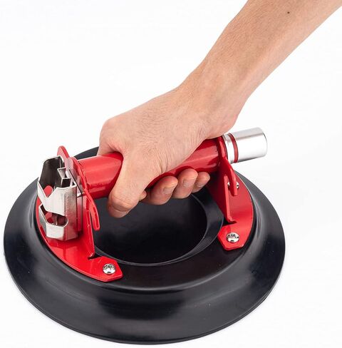 Vacuum Glass Suction Cup Heavy Duty Glass Lifting Tool, Multifunctional handling Artifact for Glass (Plastic8' RED) in Saudi Arabia