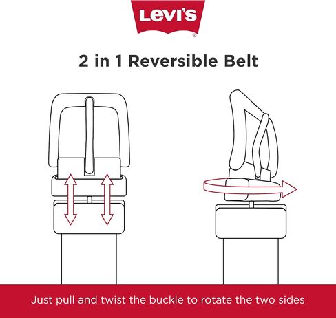 Levi's Men's Two-in-one Reversible Belt in Saudi Arabia