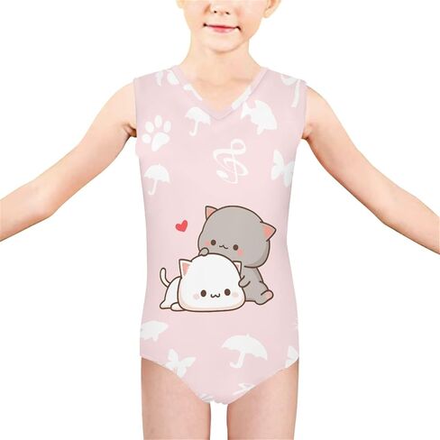 Bulopur Girls' One-Piece Swimwear Age 3-14 Years Teens Little Kids Polyester Swimsuits Sleeveless Bathing Suit in Saudi Arabia