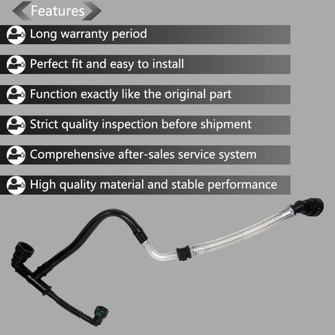 PCV Positive Crankcase Ventilation Tube Repalce 12673868 12654851 12662657 12633740 Compatible with Cadillac ATS CT6 Malibu Camaro Buick Envision Regal in Kuwait