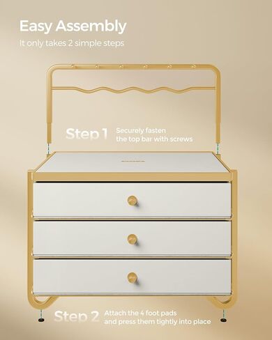 SONGMICS 3-Tier Jewelry Box, Drawer Jewelry Organizer, with Open Storage, Hanging Rack, for Vanity Table, Metal Frame, 8.1 x 8.9 x 9.3 Inches, Gift Idea, Cloud White UJBC168W01 in Saudi Arabia