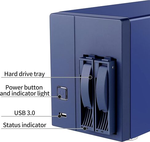 حاوية NKZKN U-NAS 2-Bay NAS مع SODIMM DDR4 (2 جيجابايت) وسرعة تخزين عالية 2.5 جيجا بايت ESXI - معالج J4125 رباعي النواة رباعي الخيوط in Kuwait