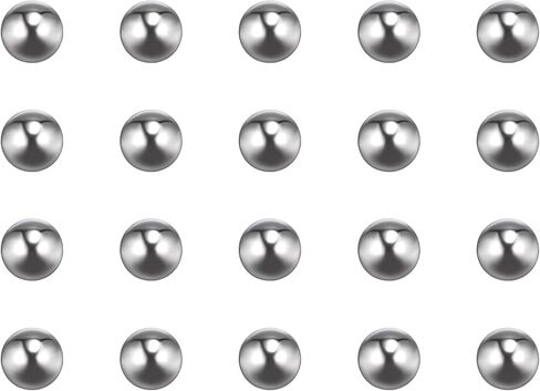 Uxcell 300 قطعة 5 مم 201 كرات تحمل من الفولاذ المقاوم للصدأ G200 دقيقة in Kuwait