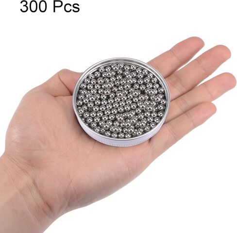 Uxcell 300 قطعة 5 مم 201 كرات تحمل من الفولاذ المقاوم للصدأ G200 دقيقة in Kuwait