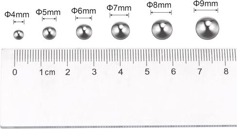 Uxcell 300 قطعة 5 مم 201 كرات تحمل من الفولاذ المقاوم للصدأ G200 دقيقة in Kuwait
