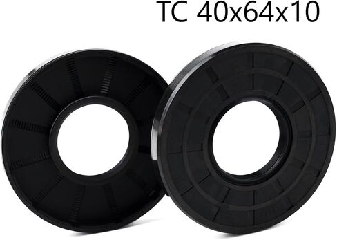 XIKE 2PCS Oil Seal, Lip Seals TC 40mm x 64mm x 10mm Nitrile Rubber Cover Double Lip with Spring,Oil Shaft Seal Fit for Bearing Shaft in Saudi Arabia