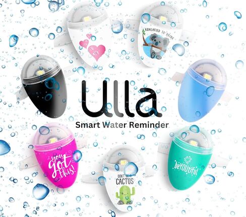 ULLA Drink Water Reminder, Smart Light for Water Bottle, Fits Most Bottles, Lights Up when Time to Drink, Hidrate Smart Water Bottle Reminder to Drink, Smart Hydration Reminder, Water Tracker - CACTUS in Saudi Arabia