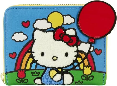 محفظة Loungefly Sanrio Hello Kitty للذكرى الخمسين بسحاب حول المحفظة in Saudi Arabia