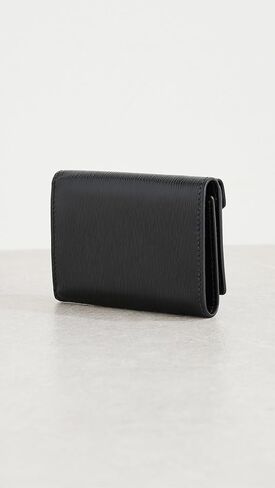 Prada Women's Pre-Loved Prada Black Vitello Move Compact Wallet, Black, One Size in Saudi Arabia