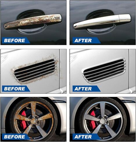 قطعتان من مزيل مسحوق الحديد من Ouhoe، بخاخ مزيل حديد السيارة، بخاخ مزيل الصدأ للسيارة، تنظيف طلاء الكروم لسطح المعدن، لإزالة الصدأ من المعادن المختلفة in Kuwait