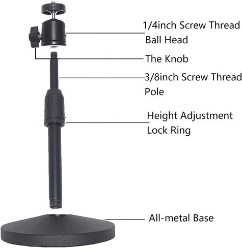 Desktop Mini Projector Stand,Mini Projector Mount,Angle Adjustable Projectors Stand with 1/4in Mounting Screw, Length 7.87-11.02in/20-28cm, Load 11.02lbs in Kuwait