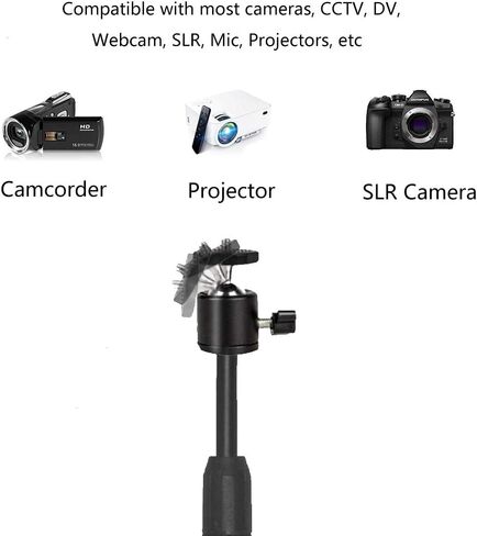 Desktop Mini Projector Stand,Mini Projector Mount,Angle Adjustable Projectors Stand with 1/4in Mounting Screw, Length 7.87-11.02in/20-28cm, Load 11.02lbs in Kuwait