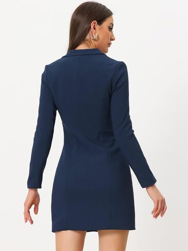 Allegra K Women's Blazer Dress Notched Lapel Collar Office Work Jackets Outfits in Saudi Arabia