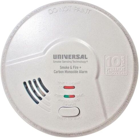 Universal Security Instruments بطارية دائمة محكمة الغلق مقاومة للعبث لمدة 10 سنوات 3 في 1 إنذار ذكي لحرائق الدخان وأول أكسيد الكربون، موديل MIC3510SB in Kuwait