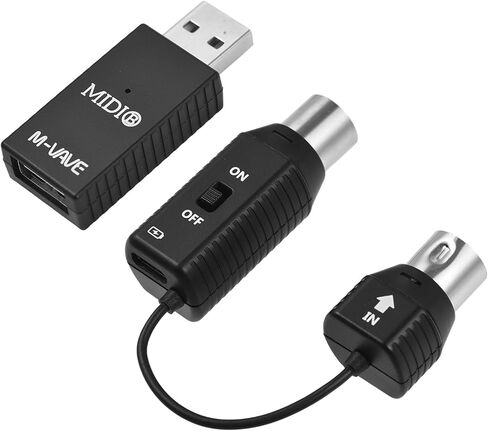 Sunydog MS1 Mini Wireless MIDI Adapter,Transmission System MIDI System MIDI Wireless Adapter Plug and Play Support for Devices with MIDI Interface in Saudi Arabia