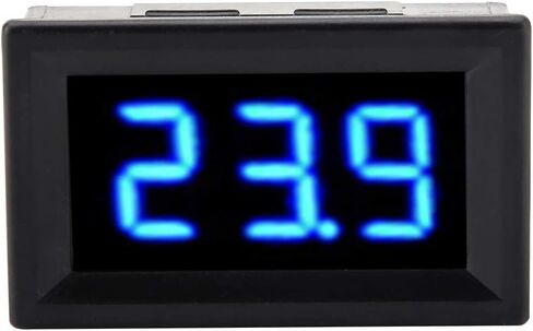 الفولتميتر 0.56 بوصة سلكين تيار مستمر 2.5-30 فولت شاشة LED رقمية مقياس الجهد الفولتميتر الرقمي لبطارية السيارة 12 فولت 24 فولت والدراجة النارية والسيارة الكهربائية (لون الإضاءة الخلفية للخط أزرق) in Saudi Arabia