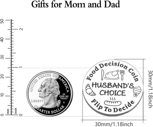 Clouater Valentines Day Gift Boyfriend Girlfriend Wife Husband Date Night Idea Decision Coin Women Men Stocking Stuffer in Saudi Arabia