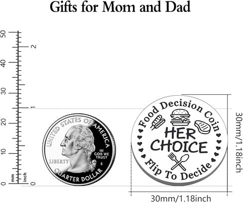 Clouater Valentines Day Gift Boyfriend Girlfriend Wife Husband Date Night Idea Decision Coin Women Men Stocking Stuffer in Saudi Arabia