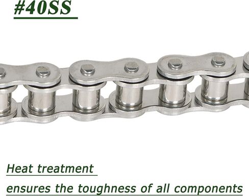 Timunr 40SS 10 Feet Stainless Steel Roller Chain 240 Links with 1 Connecting Links in Saudi Arabia