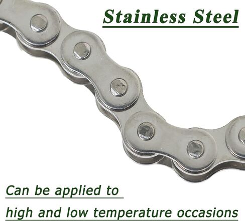 Timunr 40SS 10 Feet Stainless Steel Roller Chain 240 Links with 1 Connecting Links in Saudi Arabia