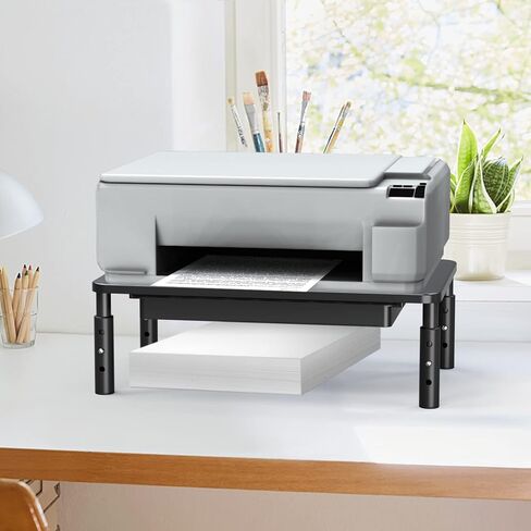 Zimilar Monitor Stand Riser with Drawer - 3 Height Adjustable Monitor Stand with Unique Star Mesh, Metal Monitor Riser for Computer Laptop Notebook Printer in Kuwait