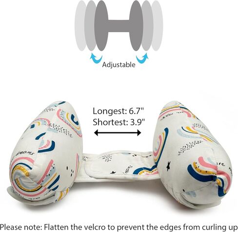 مسند رأس للأطفال من DEEZOMO أثناء السفر ودعم رقبة الرأس - مسند رأس للأطفال على شكل حرف U لمقعد السيارة، مسند رأس للأطفال قابل للتعديل أثناء السفر لحماية الرأس in Kuwait