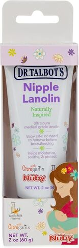 دكتور تالبوت حلمة اللانولين المستوحاة طبيعيًا للترطيب والتهدئة والحماية، درجة طبية فائقة النقاء، آمنة للأطفال in Kuwait