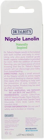 دكتور تالبوت حلمة اللانولين المستوحاة طبيعيًا للترطيب والتهدئة والحماية، درجة طبية فائقة النقاء، آمنة للأطفال in Kuwait