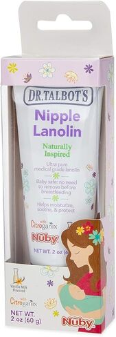 دكتور تالبوت حلمة اللانولين المستوحاة طبيعيًا للترطيب والتهدئة والحماية، درجة طبية فائقة النقاء، آمنة للأطفال in Kuwait